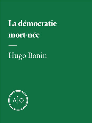 cover image of La démocratie mort-née
